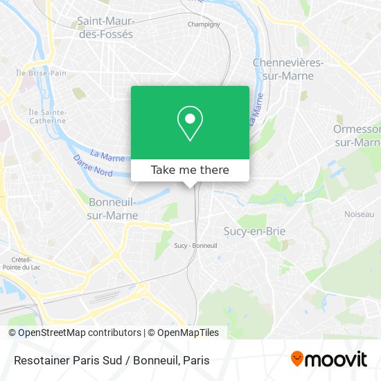 Mapa Resotainer Paris Sud / Bonneuil