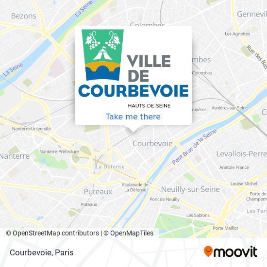 Courbevoie map
