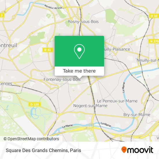 Mapa Square Des Grands Chemins