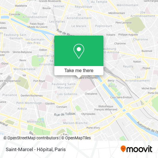 Saint-Marcel - Hôpital map