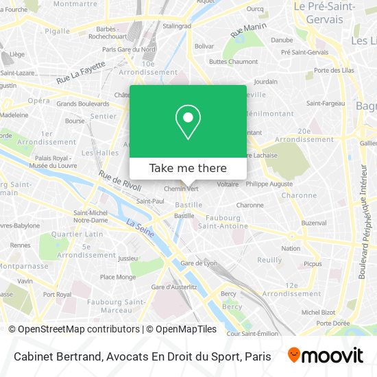 Cabinet Bertrand, Avocats En Droit du Sport map