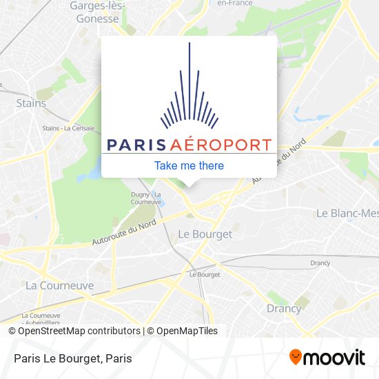 Paris Le Bourget map