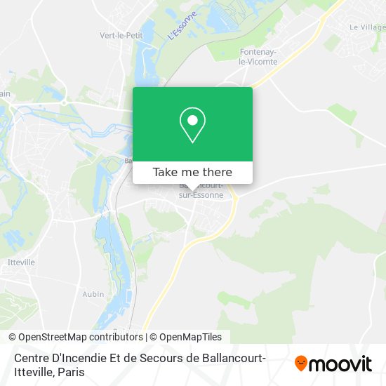 Mapa Centre D'Incendie Et de Secours de Ballancourt-Itteville