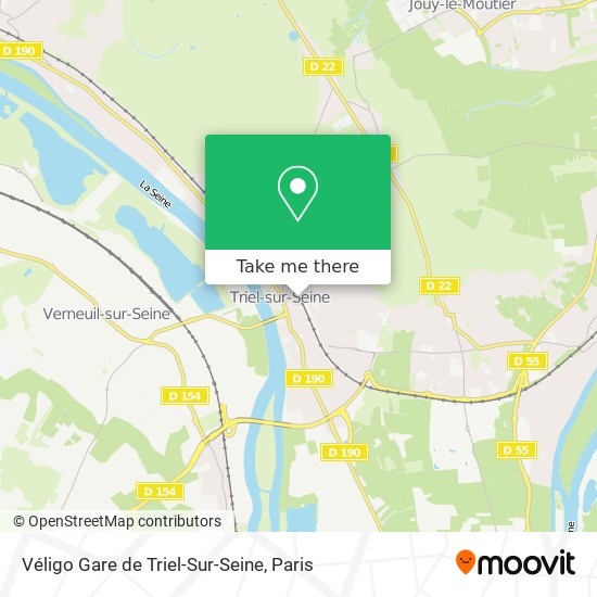 Mapa Véligo Gare de Triel-Sur-Seine