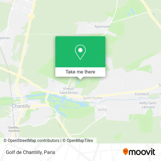 Golf de Chantilly map