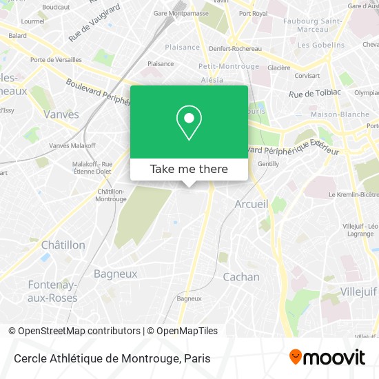 Cercle Athlétique de Montrouge map