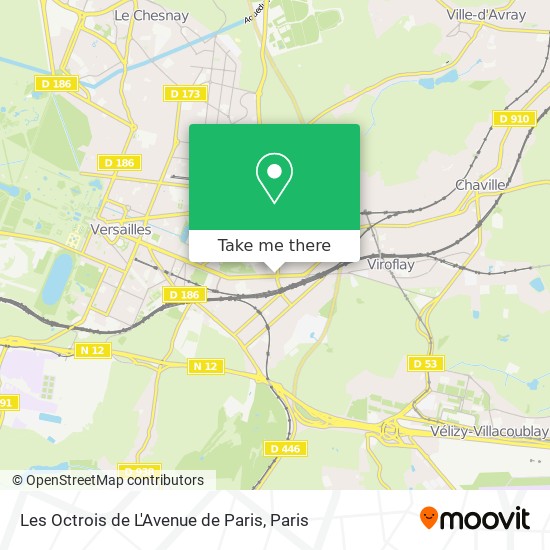 Les Octrois de L'Avenue de Paris map