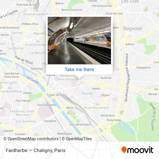 Faidherbe — Chaligny map