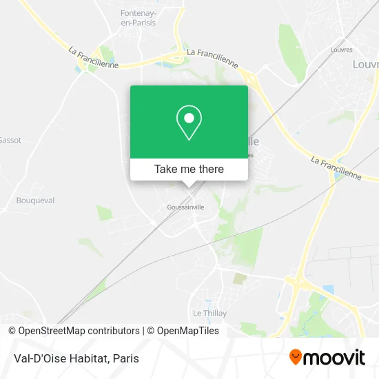 Val-D'Oise Habitat map