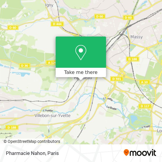 Mapa Pharmacie Nahon