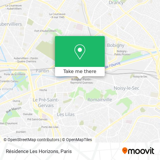 Résidence Les Horizons map