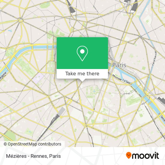 Mézières - Rennes map