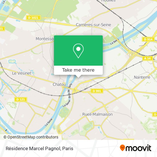 Mapa Résidence Marcel Pagnol