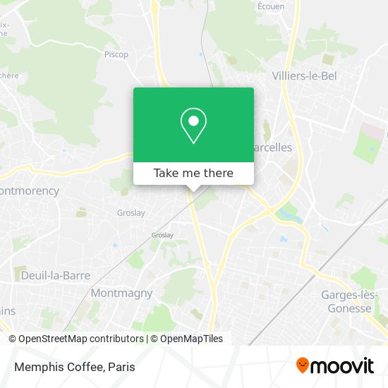 Memphis Coffee map