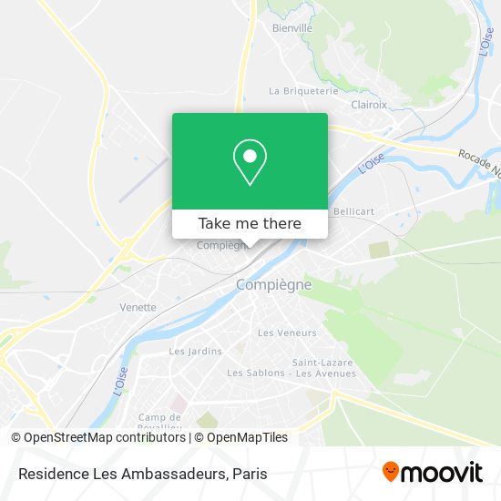 Residence Les Ambassadeurs map