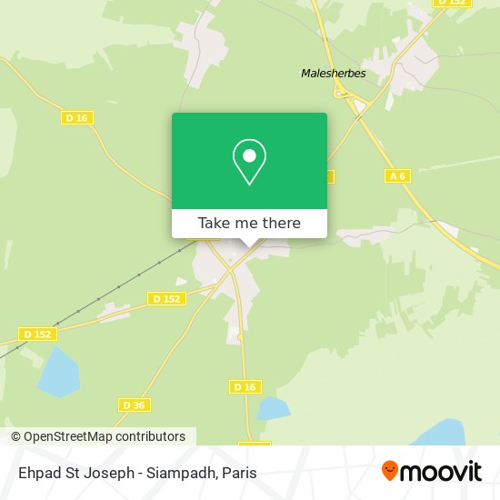 Mapa Ehpad St Joseph - Siampadh