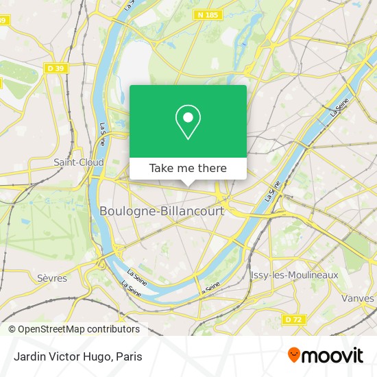 Mapa Jardin Victor Hugo