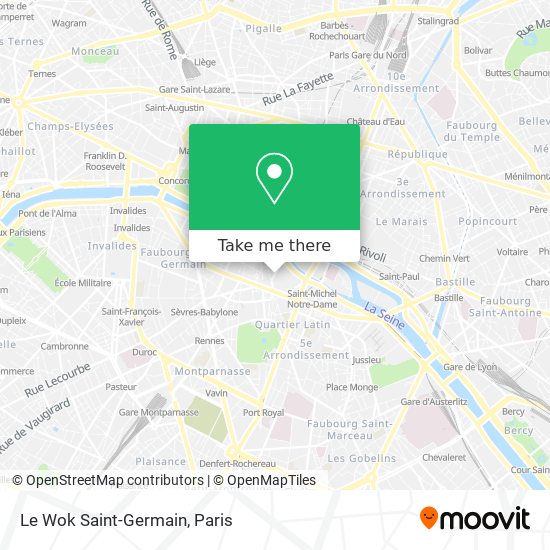 Le Wok Saint-Germain map