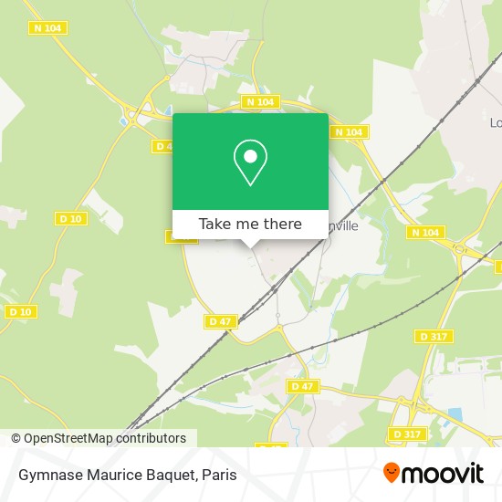 Gymnase Maurice Baquet map