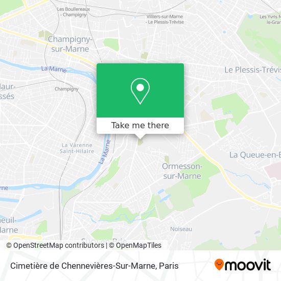 Mapa Cimetière de Chennevières-Sur-Marne