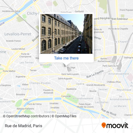 Rue de Madrid map