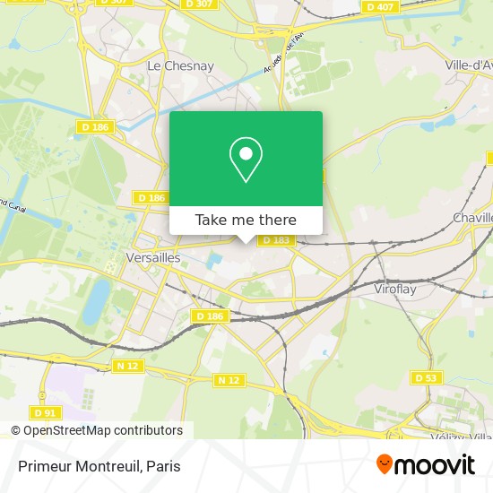 Mapa Primeur Montreuil