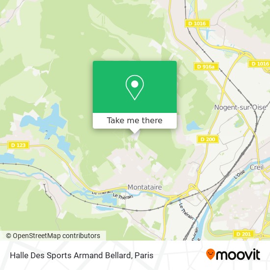 Halle Des Sports Armand Bellard map