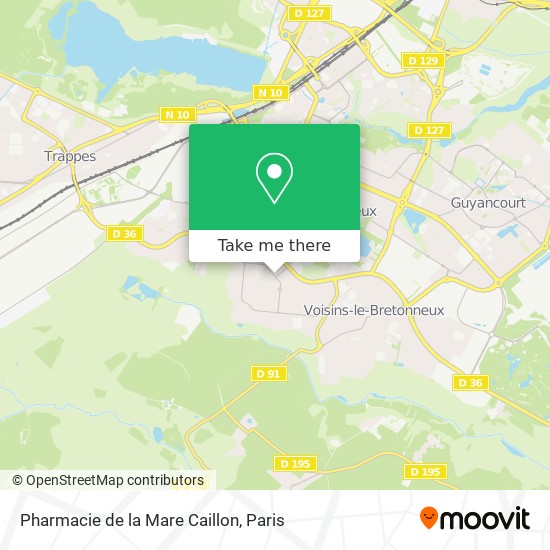 Pharmacie de la Mare Caillon map