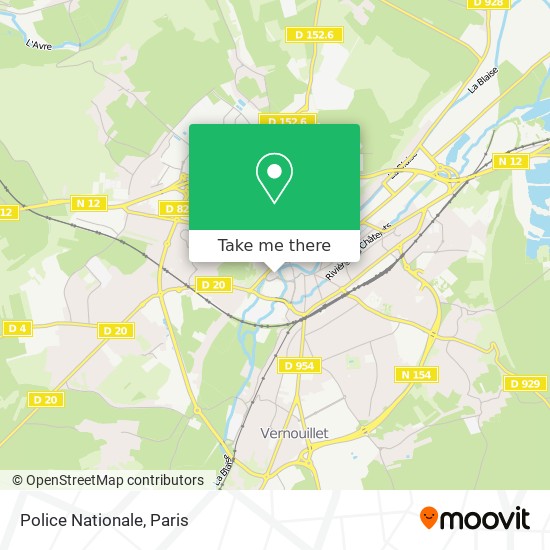 Police Nationale map