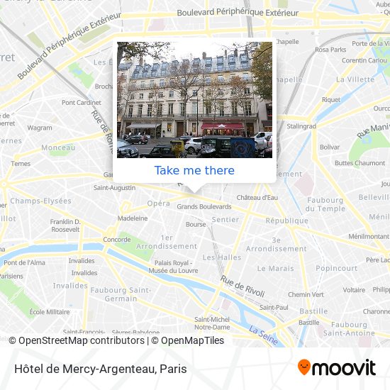 Mapa Hôtel de Mercy-Argenteau