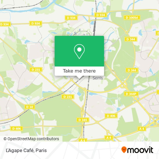 L'Agape Café map
