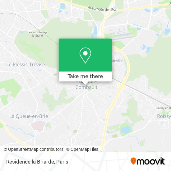 Résidence la Briarde map