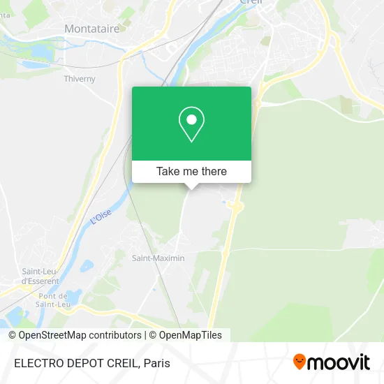 ELECTRO DEPOT CREIL map