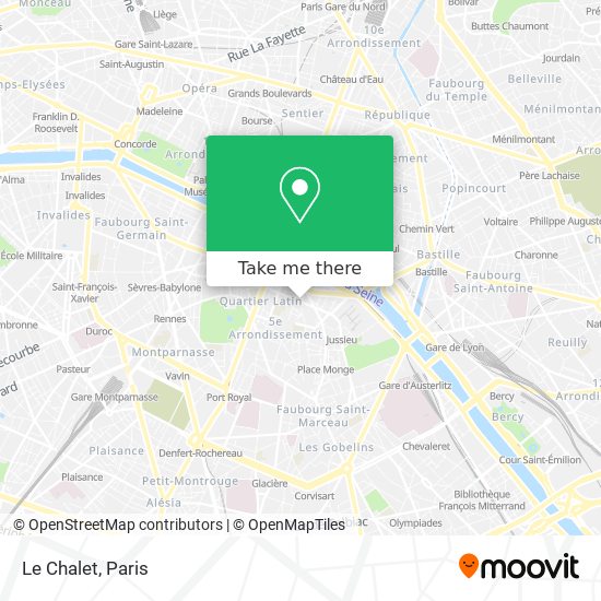 Mapa Le Chalet