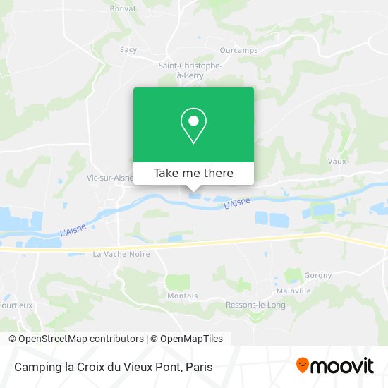Camping la Croix du Vieux Pont map