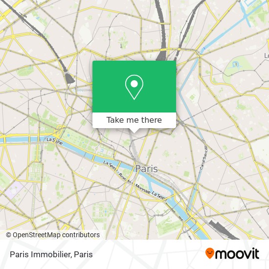 Mapa Paris Immobilier