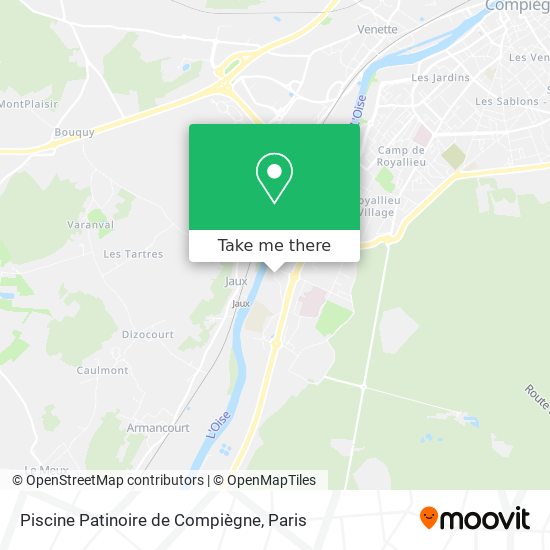 Piscine Patinoire de Compiègne map