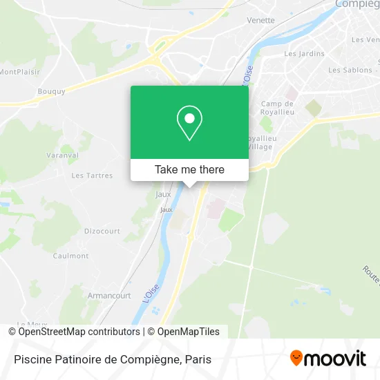 Piscine Patinoire de Compiègne map