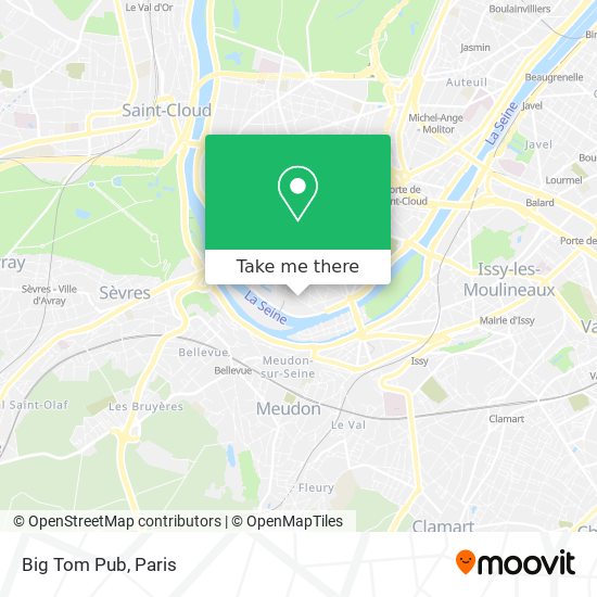 Big Tom Pub map