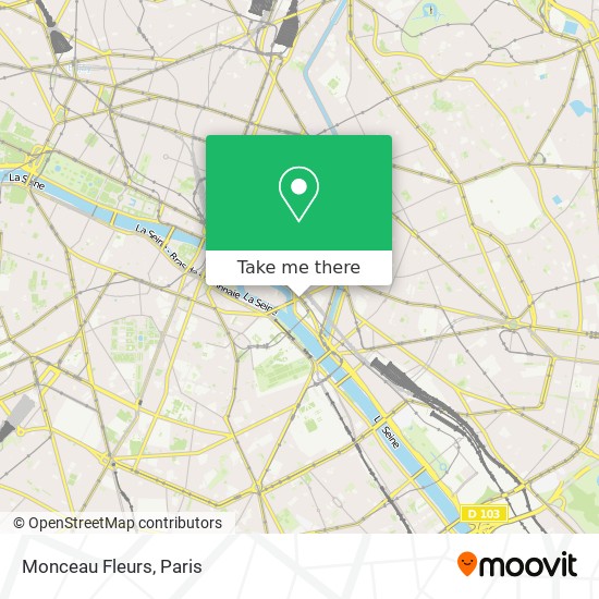 Monceau Fleurs map