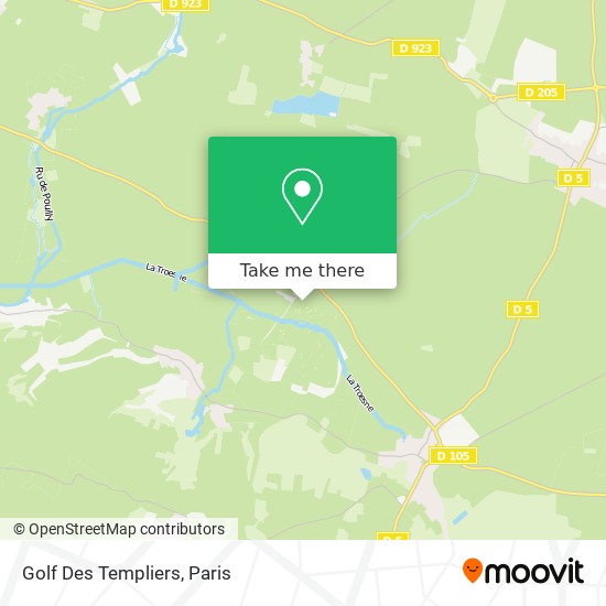 Golf Des Templiers map