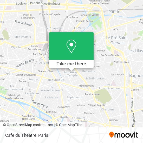 Mapa Café du Theatre