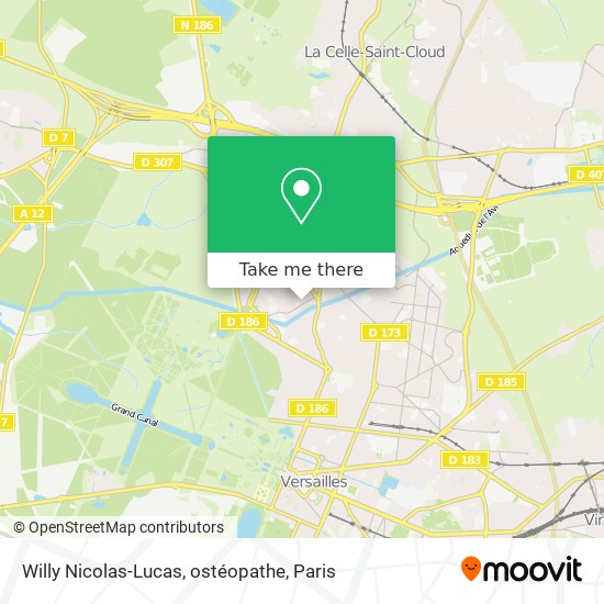 Mapa Willy Nicolas-Lucas, ostéopathe