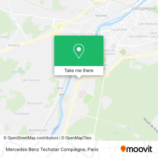 Mercedes Benz Techstar Compiègne map
