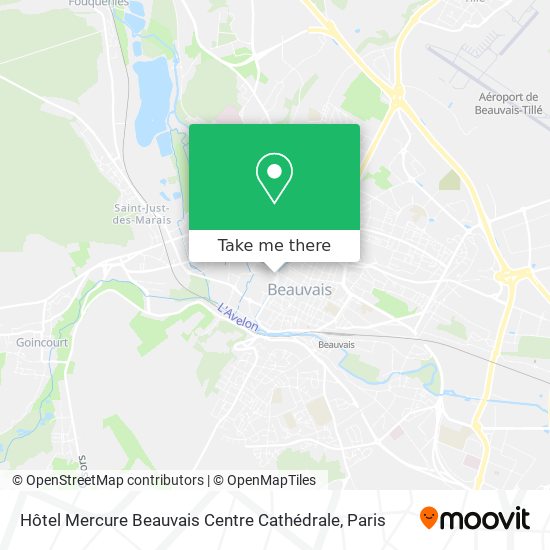 Hôtel Mercure Beauvais Centre Cathédrale map