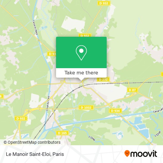 Mapa Le Manoir Saint-Eloi