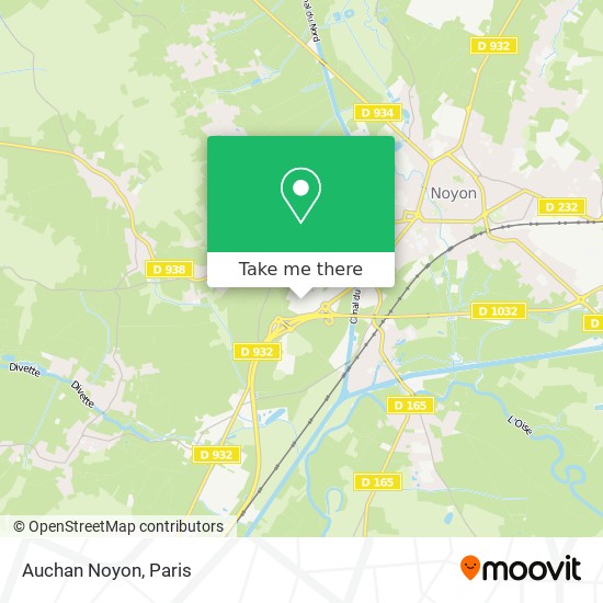 Auchan Noyon map
