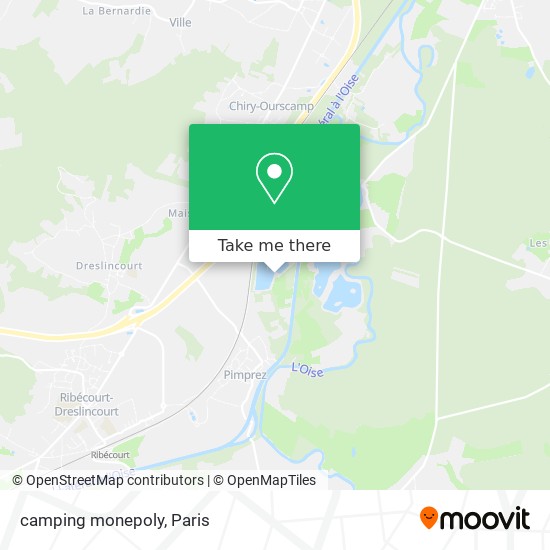 Mapa camping monepoly