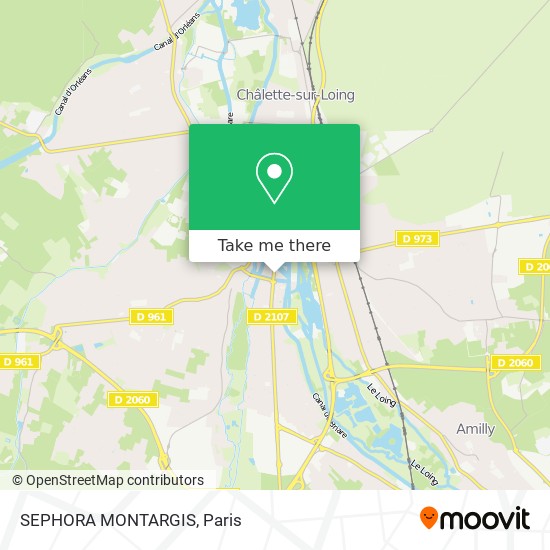 SEPHORA MONTARGIS map