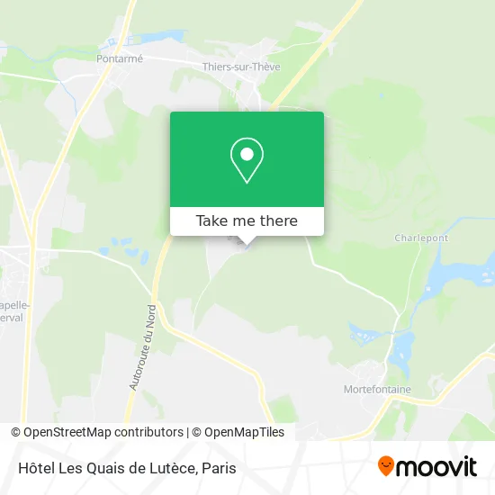 Hôtel Les Quais de Lutèce map